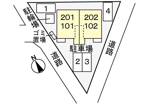 ウェール．アウローラⅡの区画図