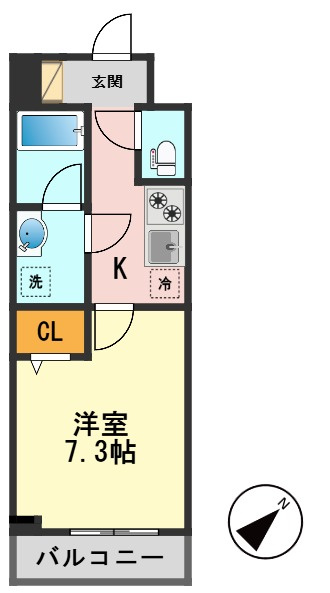 クレヴィスタ柴又の間取り