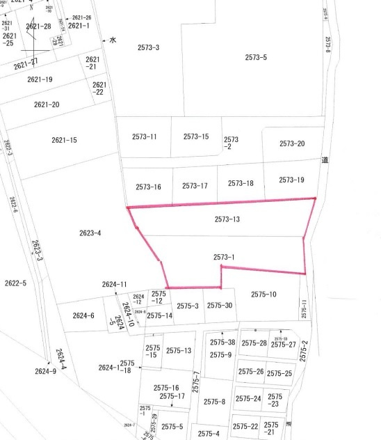 売土地 堤町3丁目の区画図