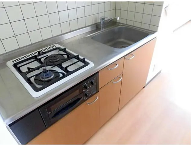 【オーチャードアルファ】東京都大田区1棟投資マンション「鵜の木駅徒歩2分」のキッチン