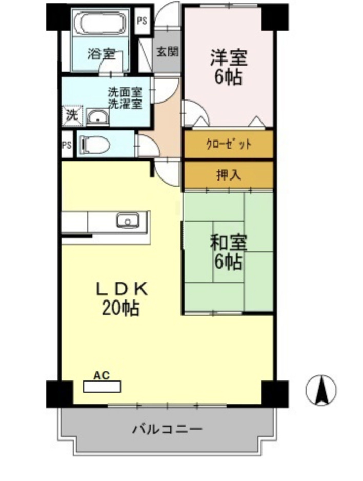 リシェス城崎の間取り