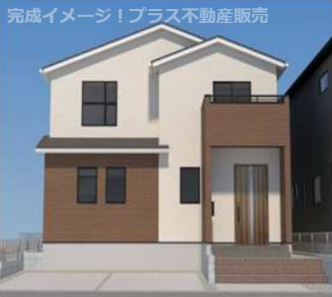 【外観】 | 春日市須玖南5丁目2期　1号棟（全2棟）【仲介手数料無料・0円】 | 現地写真。プラス不動産販売なら、現場の全ての棟をまとめてご見学頂けます。