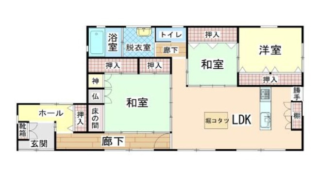 和歌山市和田・中古戸建・116729の間取り