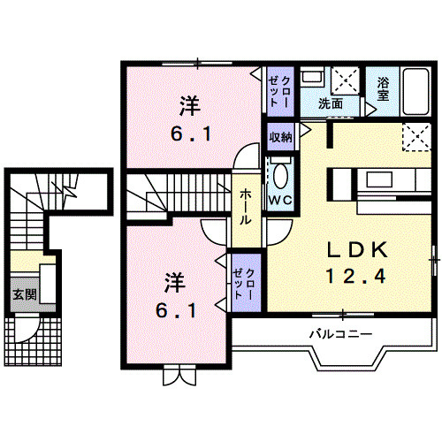 【間取り】 | レジデンス・丸栖Ⅰ