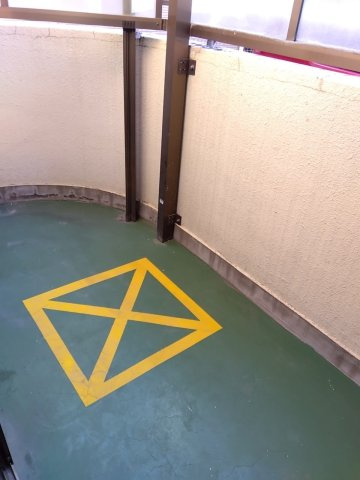 プラザ豊町のバルコニー|プラザ豊町