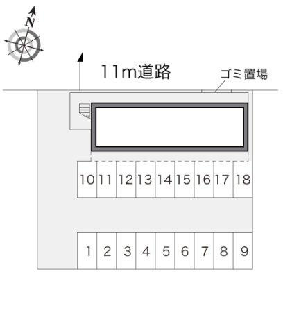 レオパレスシャルム瀬戸の区画図