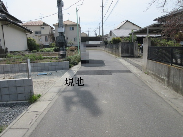 【仲介手数料無料】新築戸建　深谷市宿根1488-15（全1棟）の前面道路含む現地写真