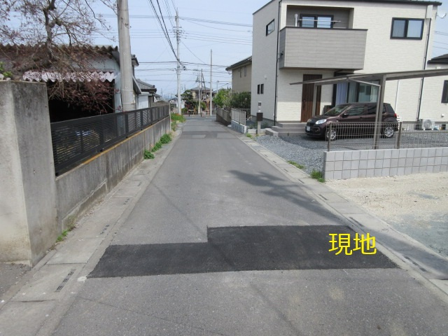 【仲介手数料無料】新築戸建　深谷市宿根1488-15（全1棟）の前面道路含む現地写真