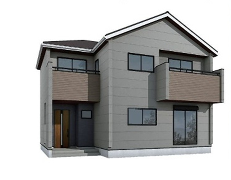 【仲介手数料無料】新築戸建　深谷市宿根1488-15（全1棟）の外観パース