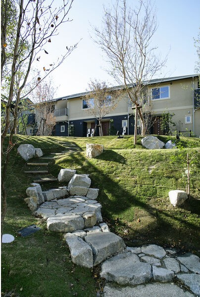 Green Court社が丘Ａの庭