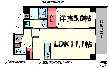 THE TERRACE天王寺 MK 天王寺小学校区の間取り|THE TERRACE 天王寺MK　間取り