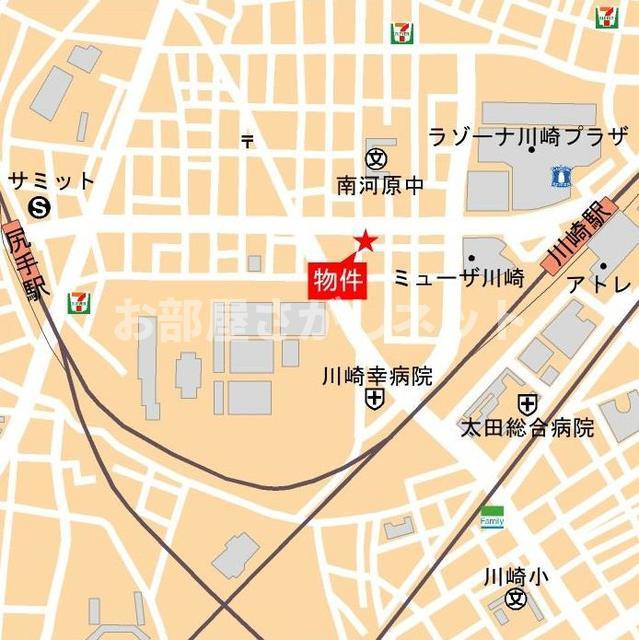 Ｍｏ・ａｉ川崎西口【おとり物件なし】#学生・社会人にオススメ！初期費用分割払いOK！の地図