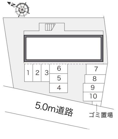 レオパレス天満の区画図