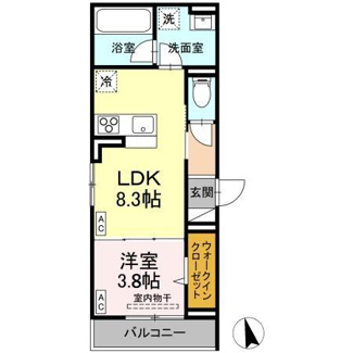 【間取り】 | D-residence引野 | 1LDK