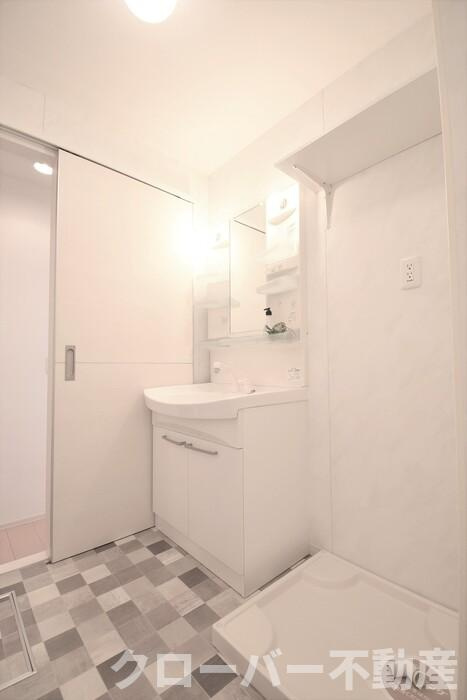 アトレ木徳 Ａ棟の洗面所|洗髪洗面化粧台・室内洗濯機置き場