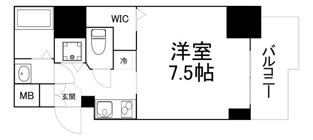 【間取り】 | S-RESIDENCE谷町五丁目