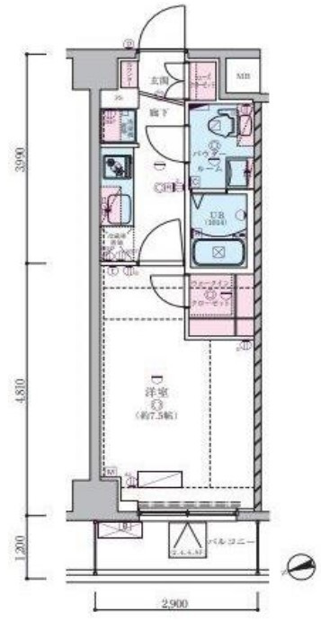 ジェノヴィア蒲田Ⅱスカイガーデンの間取り