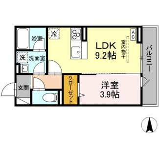 【間取り】 | D-room東深津 | 1LDK