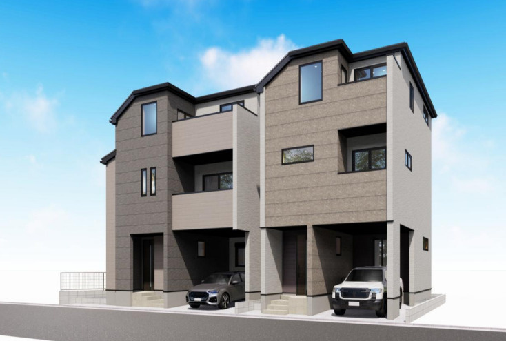 【同施工物件ご案内可♪】　名古屋市南区鳥栖町　全2棟の外観パース|事前予約にて現地ご見学いただけます！お気軽にお問い合わせください♪
■株式会社　セキュアハウス■
住宅ローンに強く、知識、経験豊富なスタッフ在籍
お客様に寄り添い、ご成約後もサポート致します