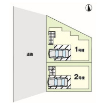 【同施工物件ご案内可♪】　名古屋市南区鳥栖町　全2棟の区画図|全体区画数｜全2棟
◆駐車1台可能！(但し、車種による)
◎まずは、お気軽にお問い合わせください。現地を案内しながら周辺環境も見て頂けます。