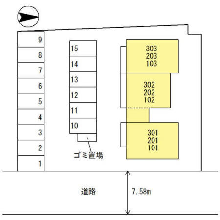 モナルダ東宮の地図