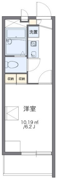 レオパレスフレアレーブの間取り