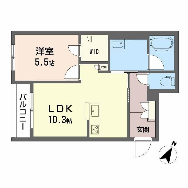 シャーメゾン イーストキャッスルの間取り