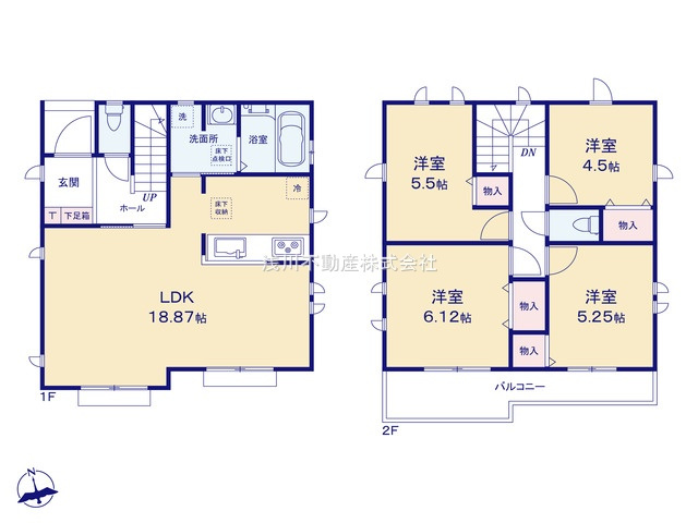 八王子市　弐分方町　新築一戸建て　１１期の区画図|～全7棟の新しいコミュニティが誕生～