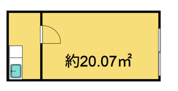 大阪市中央区東高麗橋の店舗事務所の間取り