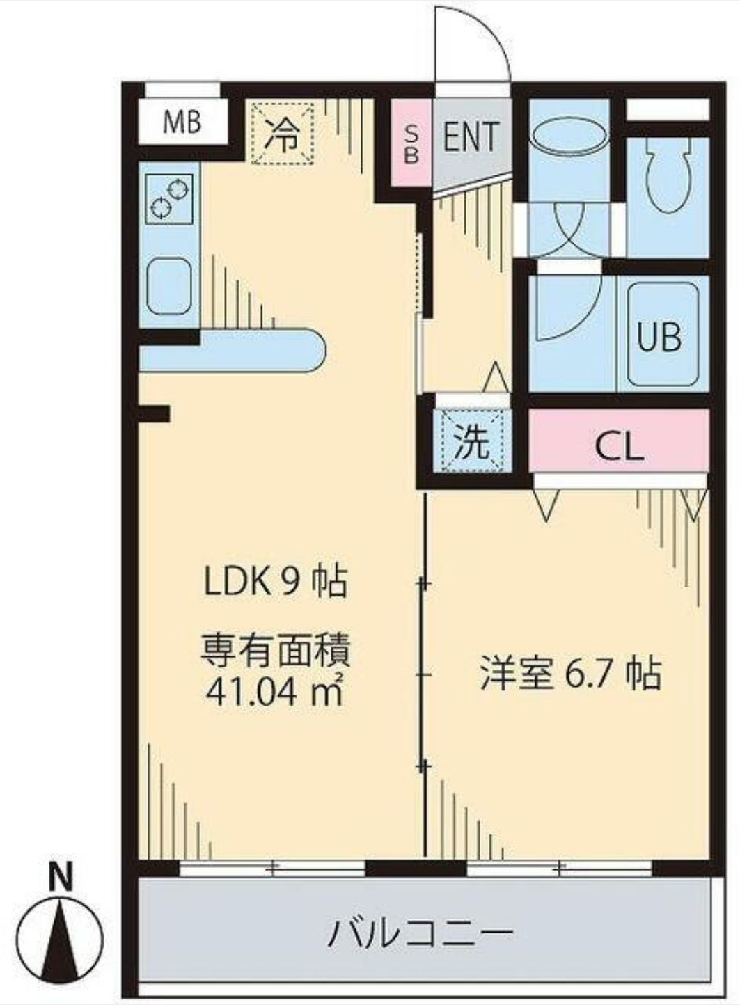 アーク中野の間取り|間取り（6.61帖）☆