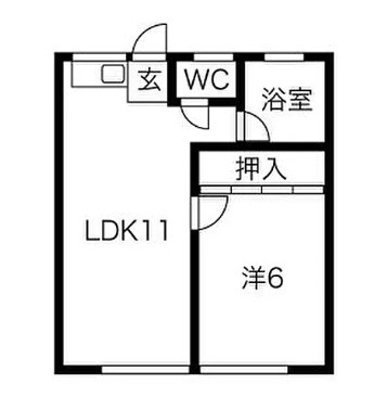岐阜県岐阜市一棟マンションの間取り