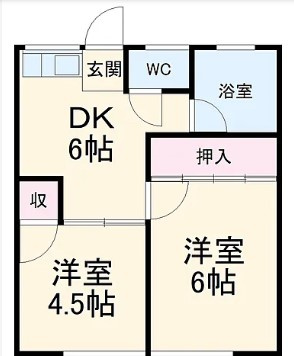 岐阜県岐阜市一棟マンションの間取り