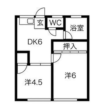岐阜県岐阜市一棟マンションの間取り