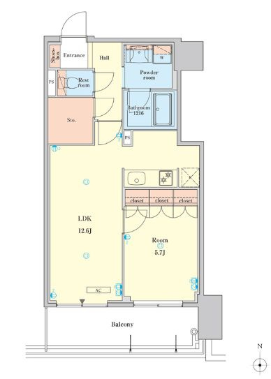 ＲＪＲ堺筋本町タワーの間取り