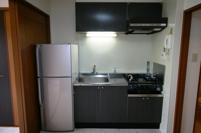 ラモーダ梅津のキッチン|2口ガスコンロ設置可能