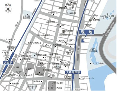 【地図】 | ルフォンブランシェ品川南大井