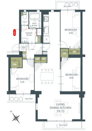 野火止団地１号棟