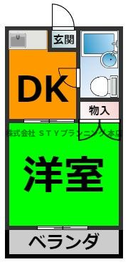 シャトウ山田の間取り