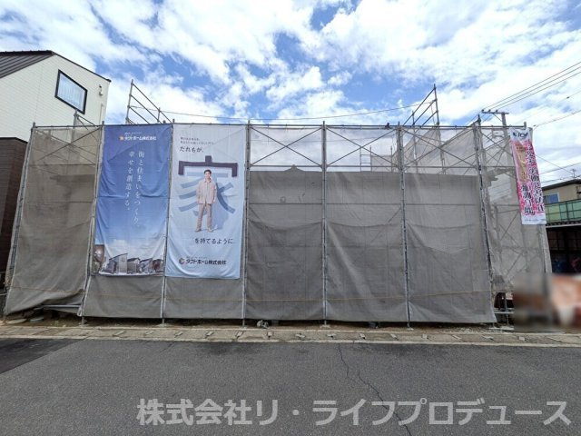 岡山市南区泉田2期GRAFAREの外観|◆南西角地に佇む敷地61.3坪のゆとりある平屋住宅です。