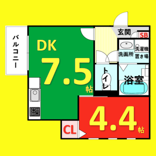 MOVE六番町WEST　名古屋市賃貸　仲介手数料無料の間取り