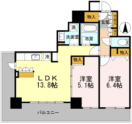 【間取り】 | カスタリアタワー長堀橋
