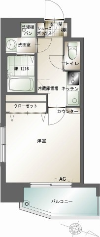 【間取り】 | 新品家具付きマンション赤坂28(KaGood福岡)
