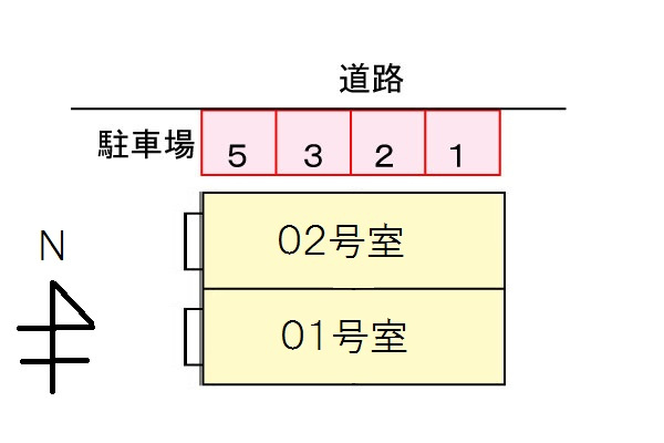 カーサクアトロの区画図