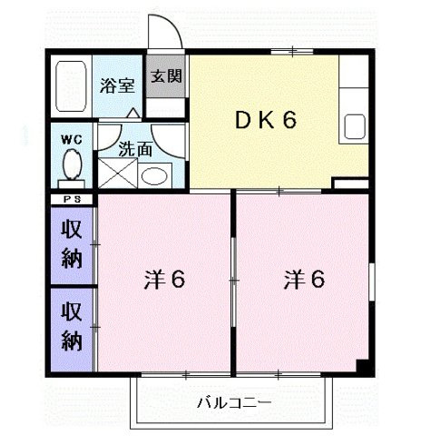 カーサクアトロの間取り