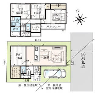 【間取り】 | 新座市石神13期　全1棟 | 新座市石神13期　全1棟