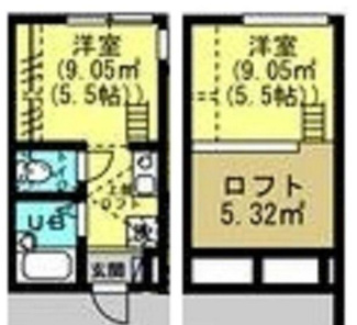 【間取り】 | アモーレ戸部