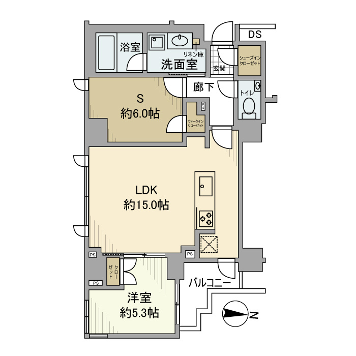 ピアース世田谷松原の間取り
