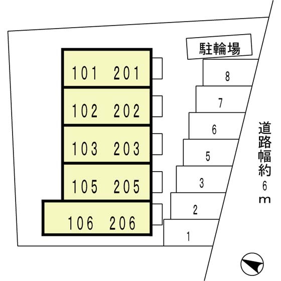 ルナコートの区画図