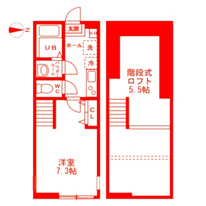 フェリース横濱白楽の間取り