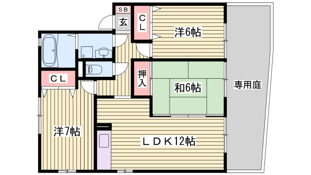 ヒルグレイスＡ棟の間取り